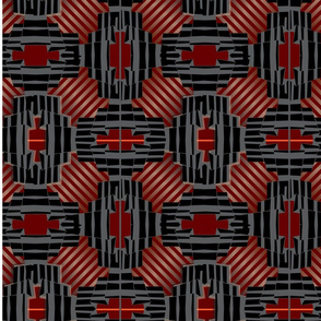 High-tech urban striped pattern