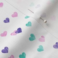 multi hearts - valentines - purple pink teal - LAD19