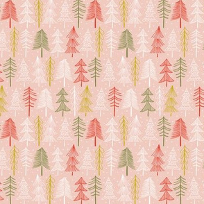 Oh' Christmas Tree - Blush Pink Ditsy Scale