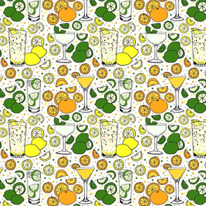 Citrus pop on white 8x8