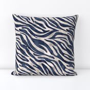 navy zebra print