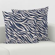 navy zebra print