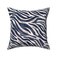 navy zebra print