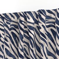 navy zebra print