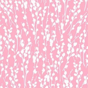 Pussy Willow | Soft Pink + White