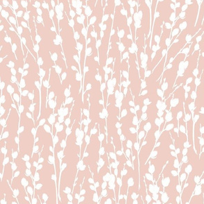 Pussy Willow | Blush + White