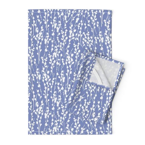 Pussy Willow | Soft Country Blue + White