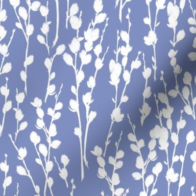 Pussy Willow | Soft Country Blue + White