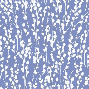 Pussy Willow | Soft Country Blue + White