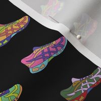Running Shoe - Black Background