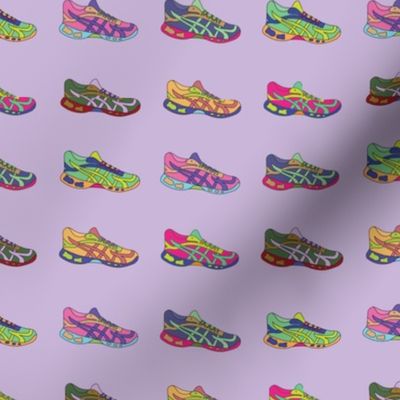 Running Shoe - Purple Background