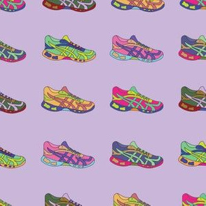 Running Shoe - Purple Background