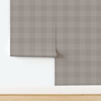 Crossover Plaid Dark: Warm Gray & Cream Plaid 