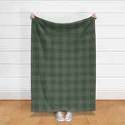 Crossover Plaid Dark: Forest Green & Cream Plaid