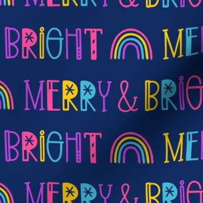 Merry & Bright on Blue