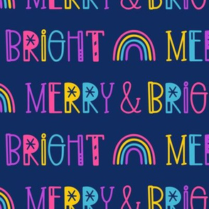 Merry & Bright on Blue