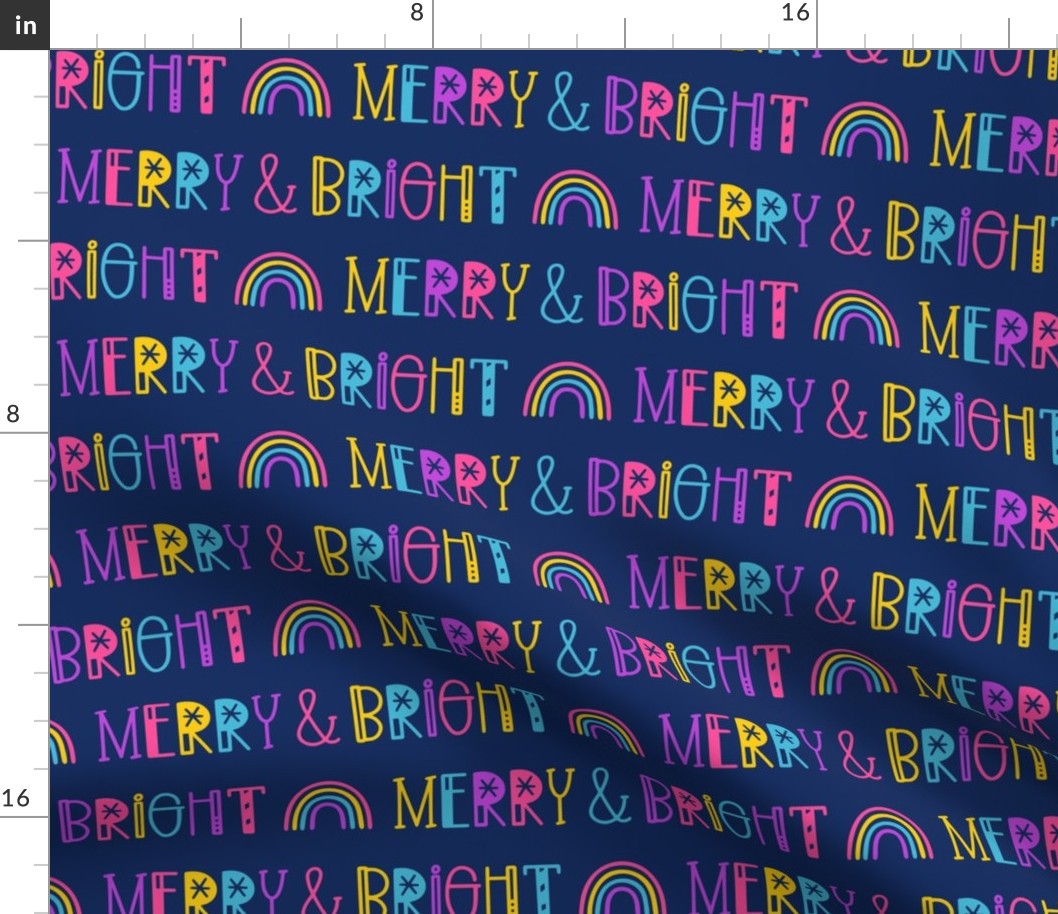 Merry & Bright on Blue