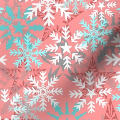 Snowflakes (pink)