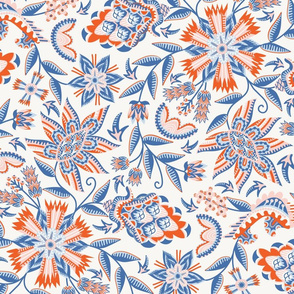 Coromandel Coast Chintz // Orange