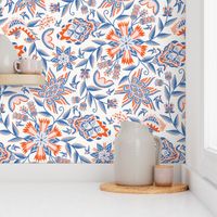 Coromandel Coast Chintz // Orange JUMBO