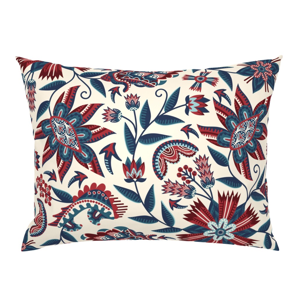 Coromandel Coast Chintz // RED JUMBO