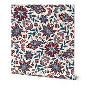 Coromandel Coast Chintz // RED JUMBO