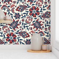 Coromandel Coast Chintz // RED JUMBO