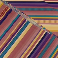 Serape Stripe-Muted Jewel Tones