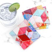 Ruby and Topaz Kaleidoscope Cubes Large