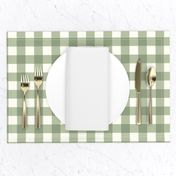 Gingham Sage Green