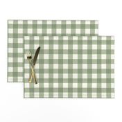 Gingham Sage Green