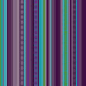 Serape Stripe-Blues & Purples