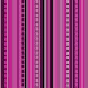 Serape Stripe-Pinks & Burgundy