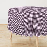 Plum Linen Watercolor Buffalo Check