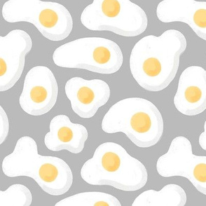 Fried Eggs Grey