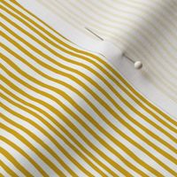 Birdie Stripe, saffron/white