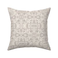 Succulent Rosette Lacy Pattern In Greys