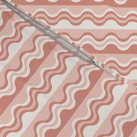 Sea Shell Waves in coral pink