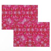 Kaleidoscope of Pink Iris Design Challenge on Hot Pink