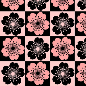 Sakura blossoms tiles