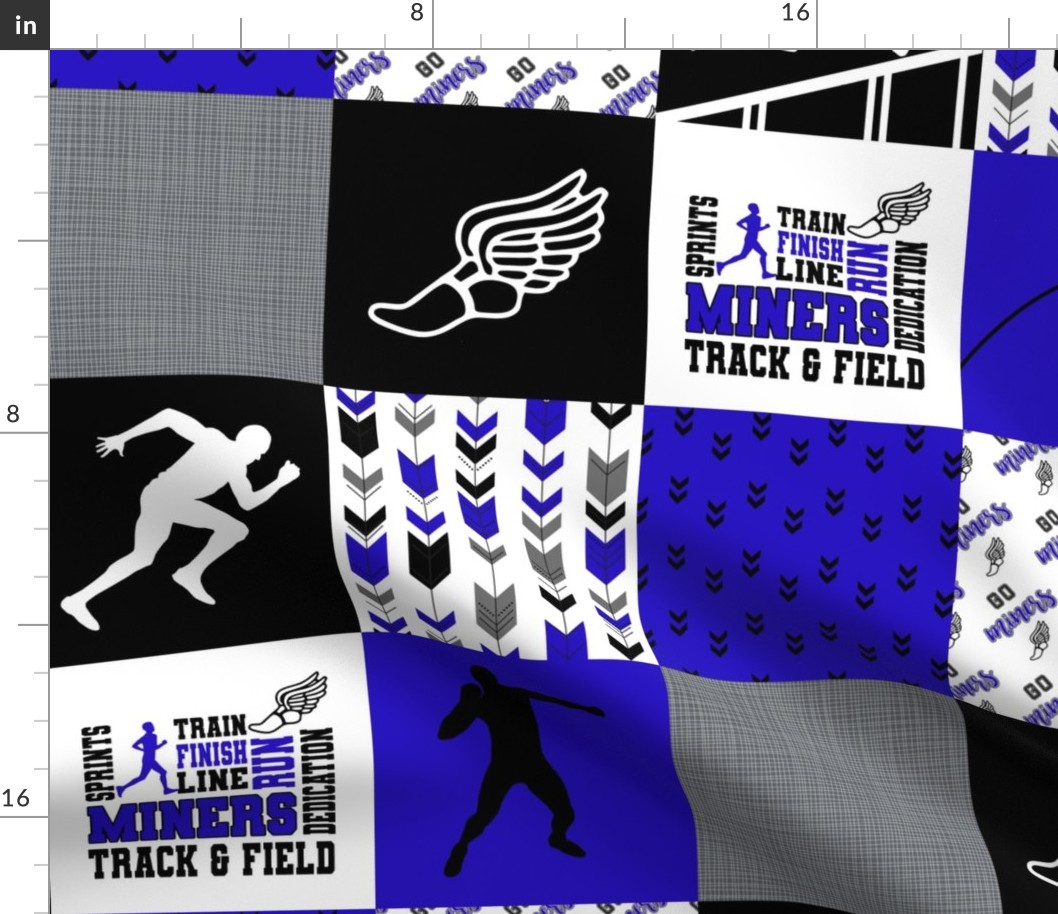 Miners//Track & Field - Wholecloth Cheater Quilt