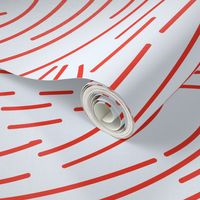 Red Swirls and Lines on Light Background