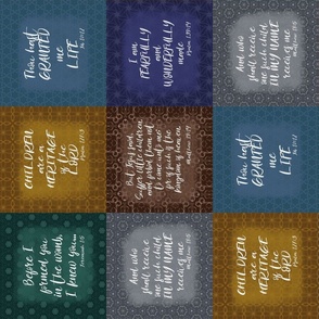 Bible Verse Baby Boy Quilt horizontal