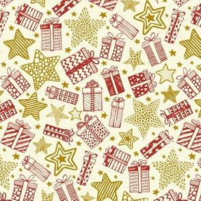 Gifts Stars-Red,Gold