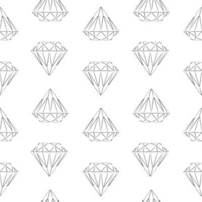 Diamond Geometric Monochrome Sketch (small)