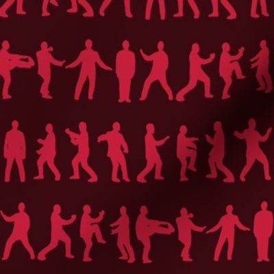 Tai Chi on Aubergine background