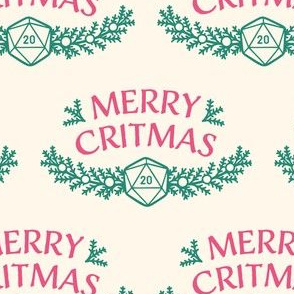 Merry Critmas in Pink & Green