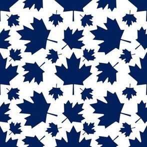Maple Leafs Leaves Blue White