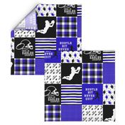 Football//Hustle Hit Never Quit//Eagles - Wholecloth Cheater Quilt