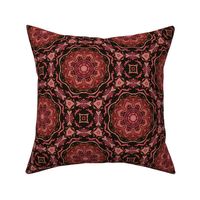 Kaleidoscope Floral - Black/Red